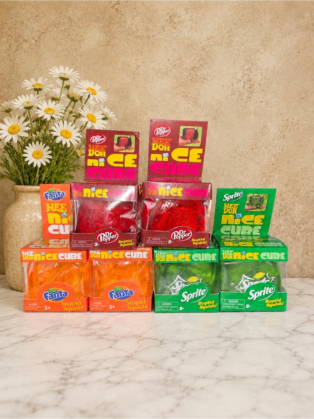 Set of 6 Needoh Soda Nice Cubes